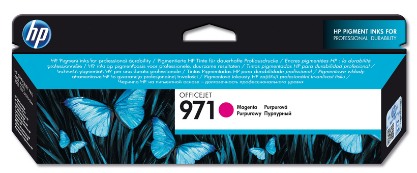 HP 971 - Magenta - Genuine - Ink Cartridge - for Officejet Pro X451dn, X451dw, X476dn MFP, X476dw MFP, X551dw, X576dw MFP