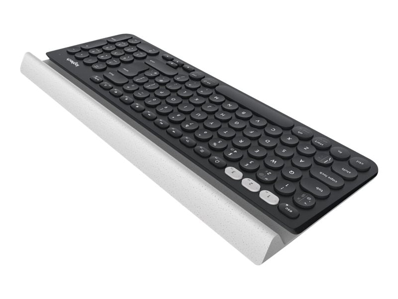 Logitech K780 Multi-Device - Keyboard - Bluetooth, 2.4GHz - UK - White