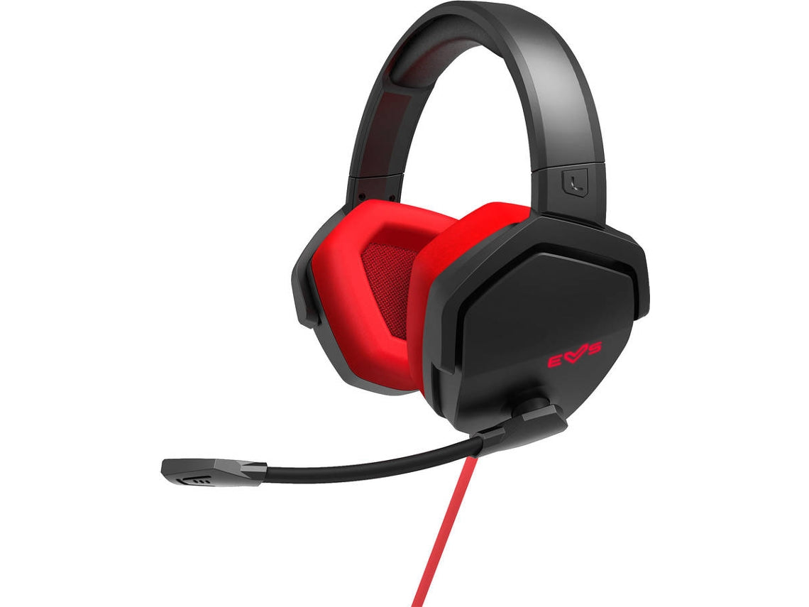 Energy Sistem ESG 4 - Headphones - 7.1 channel - full size - with cable - USB-A - red