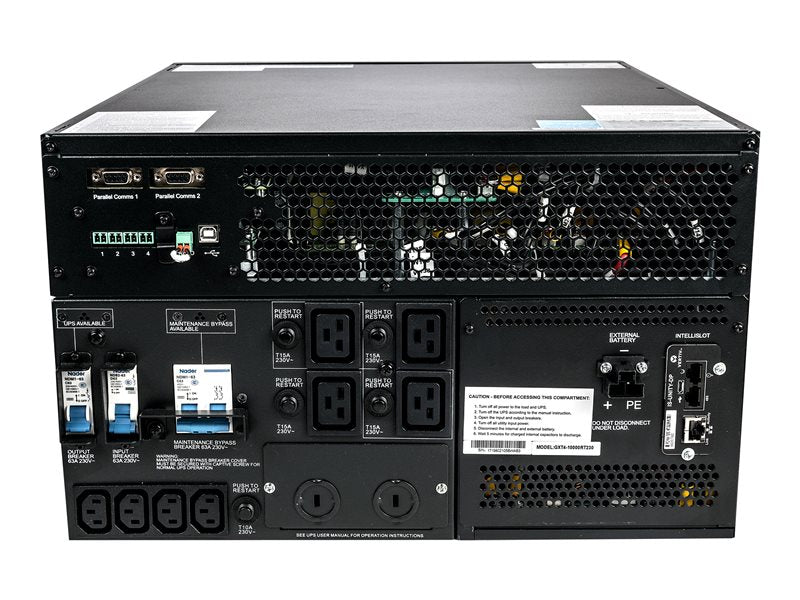 Liebert GXT4-10KRT230E - UPS (montable en rack / externo) - AC 230 V - 9000 Watt - 10000 VA - 9 Ah - USB - conectores de salida: 8 - PFC