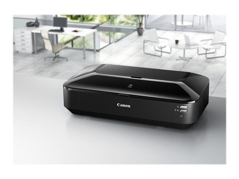 Canon PIXMA iX6850 - Printer - color - inkjet - Ledger, A3 Plus - up to 14.5 ipm (mono)/ up to 10.4 ipm (color) - capacity: 150 sheets - USB 2.0, LAN, Wi-Fi(n) (8747B006 )