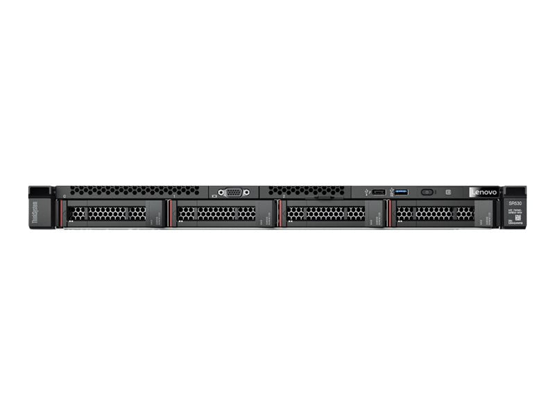 Lenovo ThinkSystem SR530 7X08 - Server - rack mountable - 1U - 2-way - 1 x Xeon Silver 4208 / 2.1 GHz - RAM 16 GB - SAS - hot-swap 2.5" bay(s) - no HDD - Matrox G200 - GigE - no OS - monitor: none