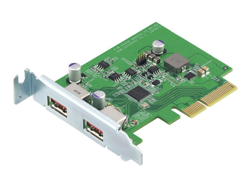 QNAP QXP-10G2U3A - Adaptador USB - PCIe 2.0 x2 de perfil bajo - USB 3.2 Gen 2 x 2 - para QNAP TS-1232, 1253, 1277, 253, 453, 473, 677, 853, 877, 977, TVS-2472, 473 , 673, 872, 873 (QXP-10G2U3A)