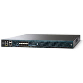 Cisco 5508 Wireless Controller - Network Management Device - 8 ports - 50 MAPs (Managed Access Points) - GigE - 1U - Refurbished (AIR-CT5508-50K9-RF)