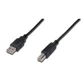 DIGITUS CABO IMPRESSORA USB 2.0 A/B M/M 3MT PRETO