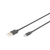 CABLE DIGITUS USB 2.0 TIPO A - MICRO BM/M 3.0M USB 2.0 NEGRO