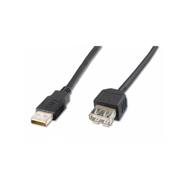 DIGITUS CABO EXTENSAO USB-A/A M/F 1.8MT PRETO