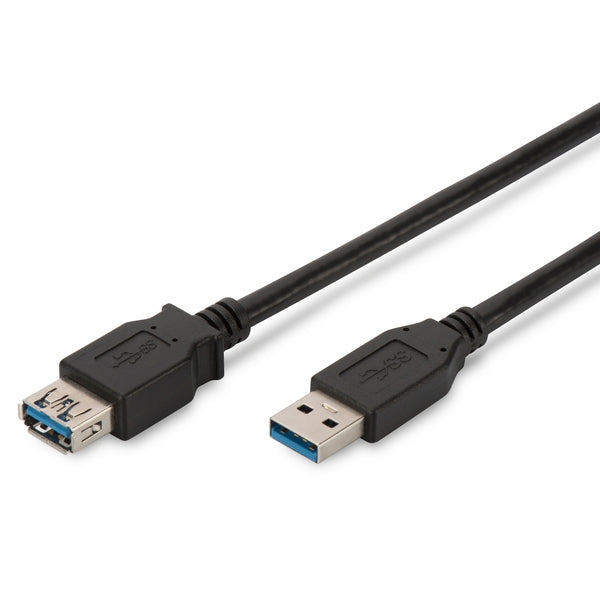 DIGITUS CABLE USB 3.0 TYPE AM/F EMT BLACK