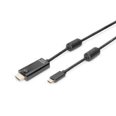 CABLE ADAPTADOR DIGITUS USB TIPO-C A HDMI AM/M 5.0M 4K/60HZ 18GB NEGRO