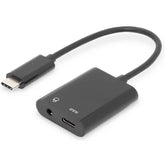 DIGITUS USB TYPE-C SPLITTER TIPO C - 3.5MM+TIPO CM/F/F 0.2M GEN2 5A 10GB NEGRO