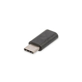 ADAPTADOR DIGITUS USB TIPO-C 2.0 TIPO C A MICRO BM/F 3A 480MB NEGRO