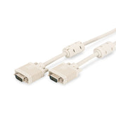 CABLE DIGITUS VGA M/MC/FERRITA 15M GRIS