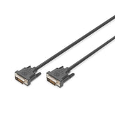 DIGITUS DVI CABO DVI24+1 M/M 1.0M DVI-D DUAL LINK PRETO