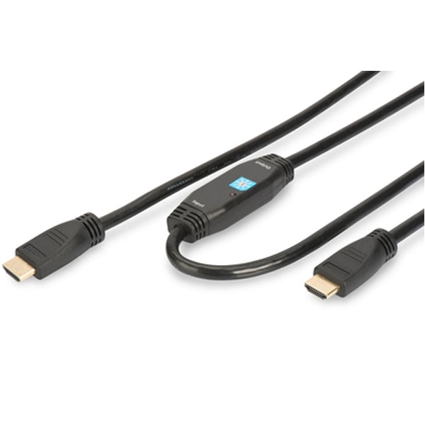 DIGITUS CABO HDMI ALTA VELOCIDAD CON AMPLIFICADOR GOLD 10MT