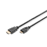 CABLE DIGITUS HDMI ALTA VELOCIDAD TIPO C - TIPO AM/M 3.0M ULTRA HD 24P ORO NEGRO