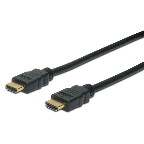 DIGITUS CABO HDMI-A M/M ALTA VELOCIDAD FULL HD 60p ORO 10MT- NEGRO