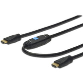 DIGITUS CABO HDMI 1.4 ALTA VELOCIDAD CON ETHERNET Y AMPLIFICADOR GOLD 3D 4K 15MT