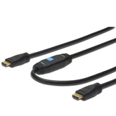 DIGITUS CABO HDMI ALTA VELOCIDAD CON ETHERNET Y AMPLIFICADOR GOLD 30MT