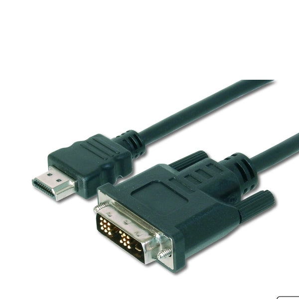 DIGITUS CABLE HDMI ADAPTER TYPE A-DVI (18+1) M/M 3.0M FHD