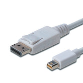 DIGITUS DISPLAYPORT ADAPTER CABLE - MINI DISPLAYPORT M/M 1MT WHITE