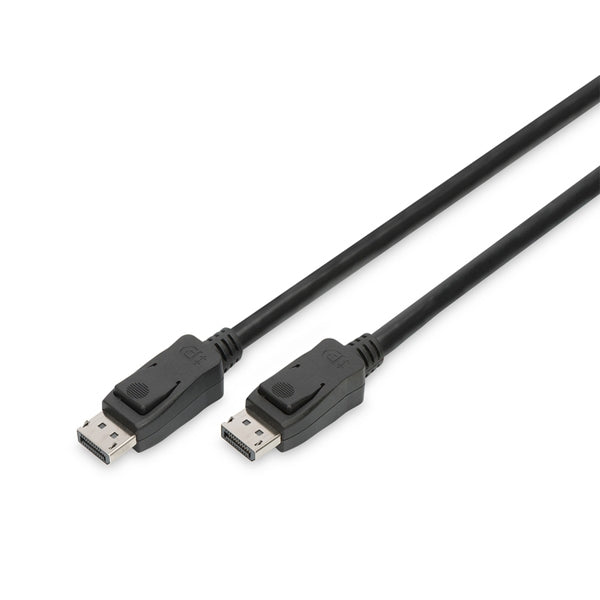 DIGITUS CABLE DISPLAYPORT M/M 2.0MW/INTERLOCK ULTRA HD 8K VERS. 1.3/1.4 BLACK