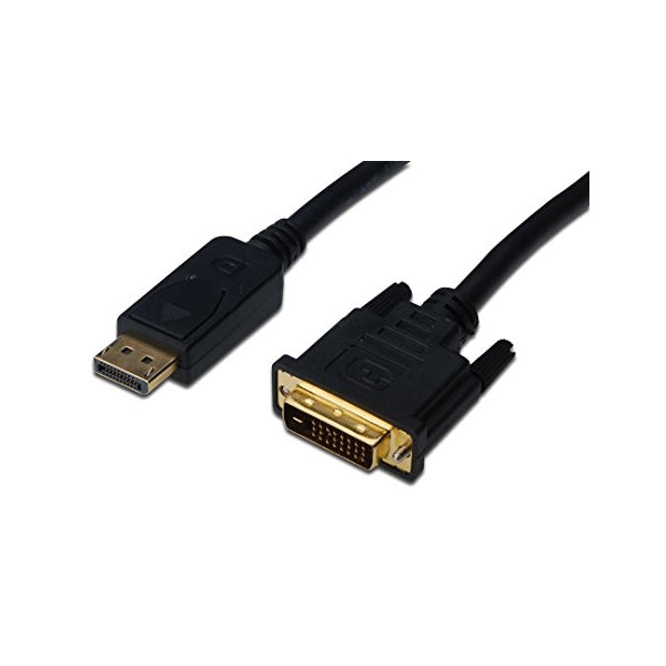 DIGITUS CABLE ADAPTER DISPLAYPORT - DVI (24+1) M/M 2MT BLACK