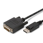 DIGITUS CABO ADAPTADOR DISPLAYPORT - DVI (24+1) M/M 3MT PRETO