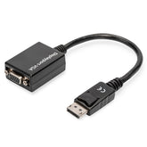 DIGITUS ADAPTER DISPLAYPORT VGA M/F 0.15MT BLACK