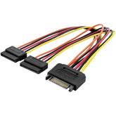 CABLE DE ALIMENTACIÓN INTERNO DIGITUS SATA 15-PIN P/2x SATA 15-PIN M/FF