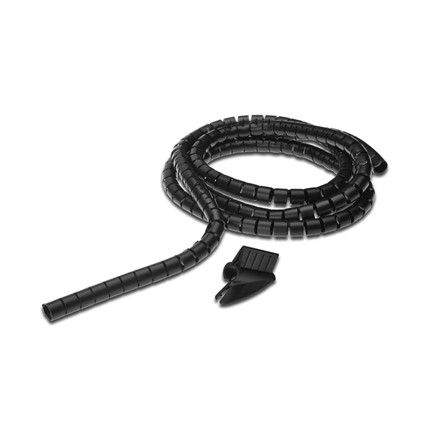 DIGITUS FLEXIBLE TUBULAR CABLE ORGANIZER WITH APPLIC 32MM - 5MT BLACK