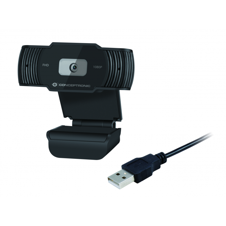 Webcam CONCEPTRONIC 1080P Full HD con Micrófono - AMDIS04