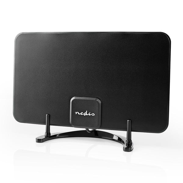 NEDIS ANTENNA INDOOR HDTV 0-25KM / GAIN 28 Db / FM-VHF-UHF BLACK