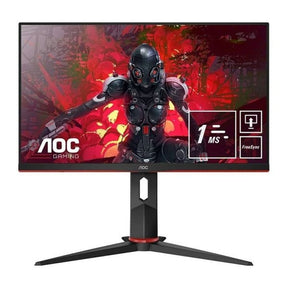 AOC MONITOR 24 (23.8) FHD 1MS 75HZ VGA HDMI DP USB GAMING SPEAKERS 24G2U5/BK