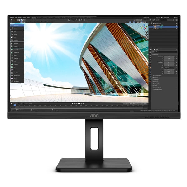 AOC MONITOR IPS 27 16:9 FHD HDMI DP USB-C SPEAKERS HAS PIVOT 27P2C