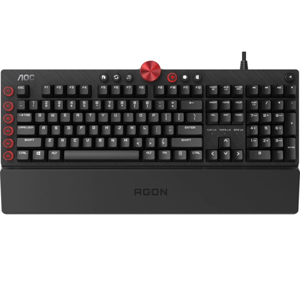 AOC AGON TECLADO CON CABLE US JUEGOS MECÁNICOS MX ROJO INTERRUPTORES AGK700