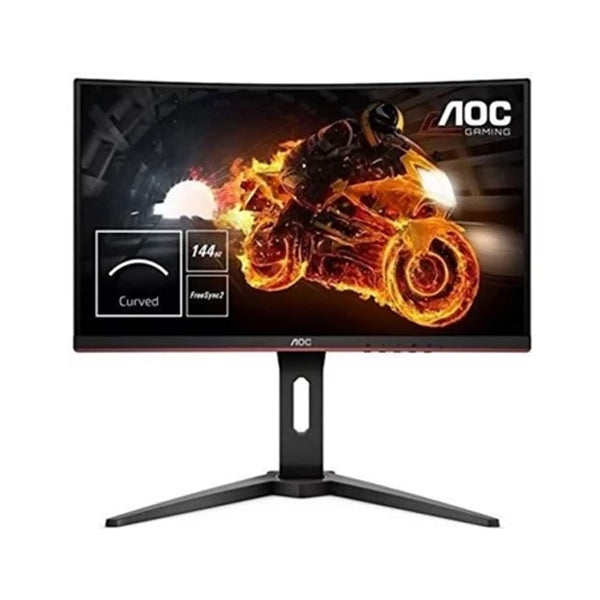 AOC LED MONITOR 24 FHD CURVED 1MS 144HZ VGA HDMI DP GAMING C24G1