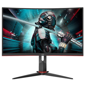 AOC MONITOR VA 27 QHD CURVO 1 MS 144HZ VGA HDMI DP USB COLUNAS HAS CQ27G2U/BK