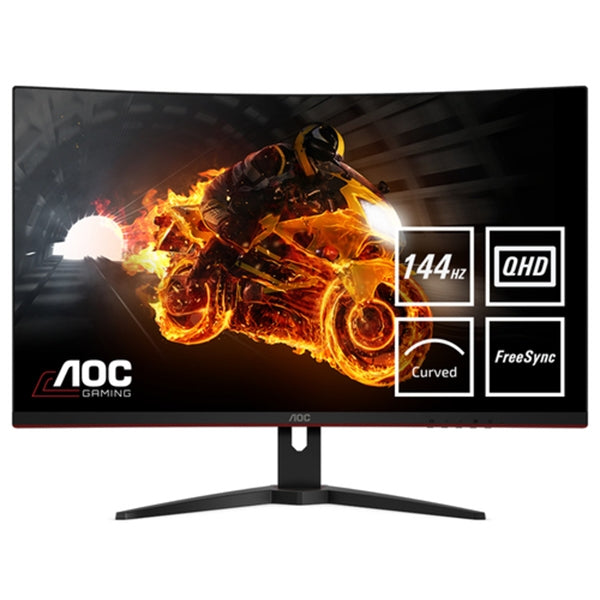 AOC LED MONITOR 32 CURVED QHD 1MS 144HZ HDMI DP SPEAKERS FIT CQ32G1