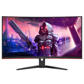 AOC MONITOR VA 32 (31.5) QHD CURVO 1MS 165HZ HDMI DP COLUNAS CQ32G2SE/BK