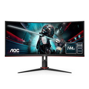 AOC MONITOR LED 34 21:9 CURVO QHD 1MS 144HZ HDMI DP USB GAMING CU34G2X/BK