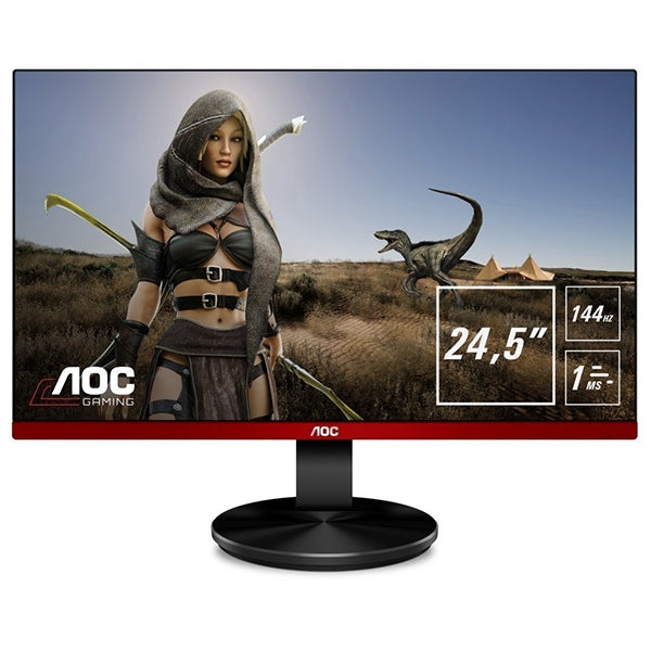 AOC LED MONITOR 24.5 FHD 1MS FREESYNC 144HZ VGA HDMI DP USB GAMING G2590PX