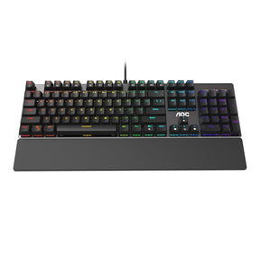 AOC TECLADO CON CABLE JUEGOS US MECÁNICO OUTEMU INTERRUPTORES ROJOS GK500