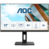 AOC MONITOR IPS 28 UHD 4K HDMI DP USB SPEAKERS HAS PIVOT U28P2A