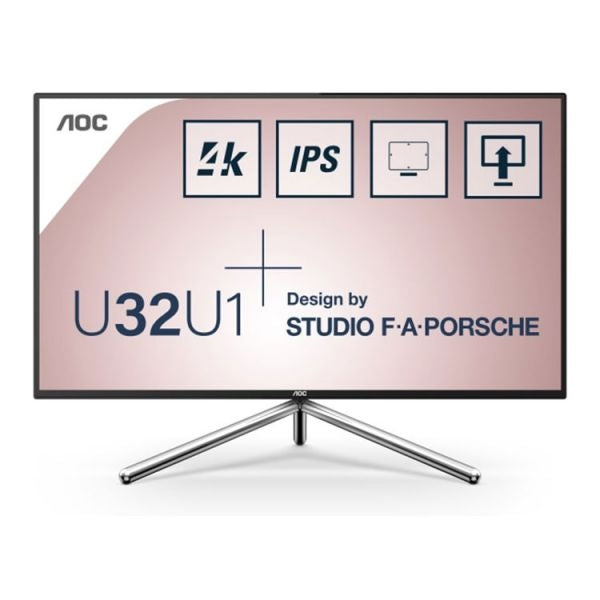 MONITOR AOC IPS 32 (31.5) 16:9 UHD 4K HDMI DP USB-C ALTAVOCES TIENE PIVOT U32U1