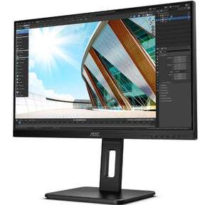 AOC MONITOR IPS 24 (23.8) FHD VGA DVI HDMI DP USB COLUNAS HAS PIVOT 24P2Q