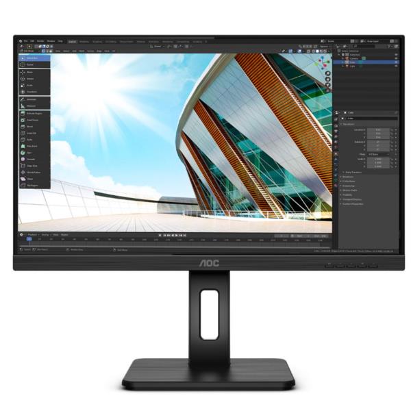 AOC MONITOR IPS 27 16:9 FHD HDMI DP USB-C SPEAKERS HAS PIVOT 27P2C