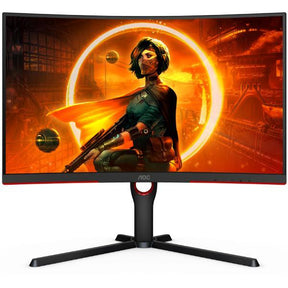 MONITOR AOC VA 27 FHD CURVADO 1 MS 165HZ HDMI DP USB ALTAVOCES TIENE GAMING C27G3U/BK