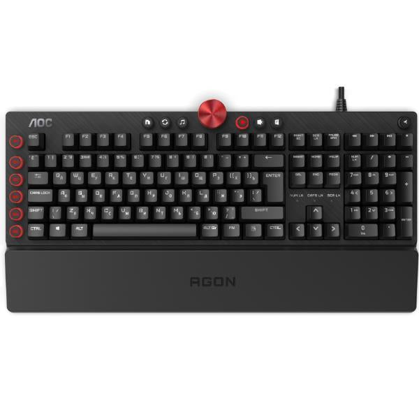 AOC AGON WIRED KEYBOARD US GAMING MECHANICAL MX RED SWITCHES AGK700