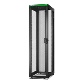 APC EASY EASY RACK 600MM/48U/1000MM COM TETO RODAS PÉS E 4 SUPORTES PRETO