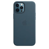 FUNDA DE CUERO APPLE CAPA IPHONE 12 PRO 6.7 MAX CON MAGSAFE - AZUL BÁLTICO